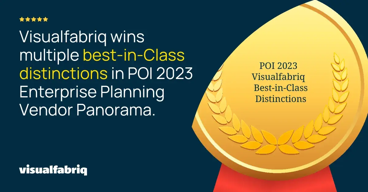 Visualfabriq receives 4 best-in-class recognitions from POI
